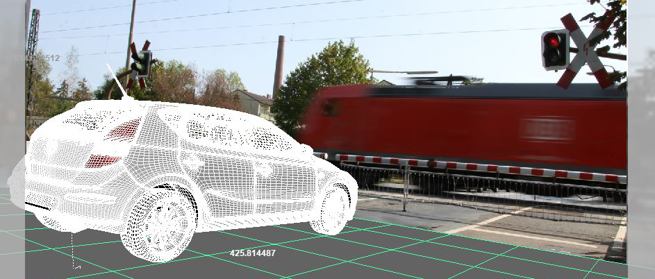 Screenshot of the Hyundai car model in Maya 2019